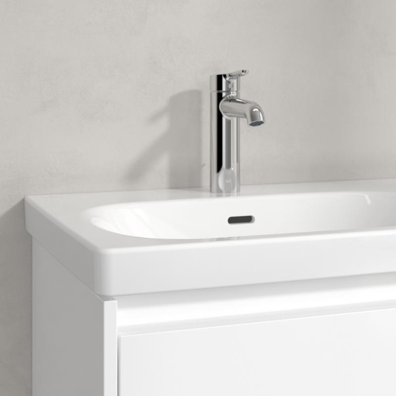 Lavoar suspendat Villeroy & Boch Skyla 80 cm, TitanCeram, CeramicPlus, alb alpin